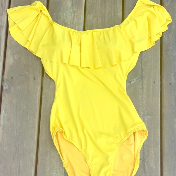 *2/$40* Envya Swimwear Yellow suit - Picture 1 of 5